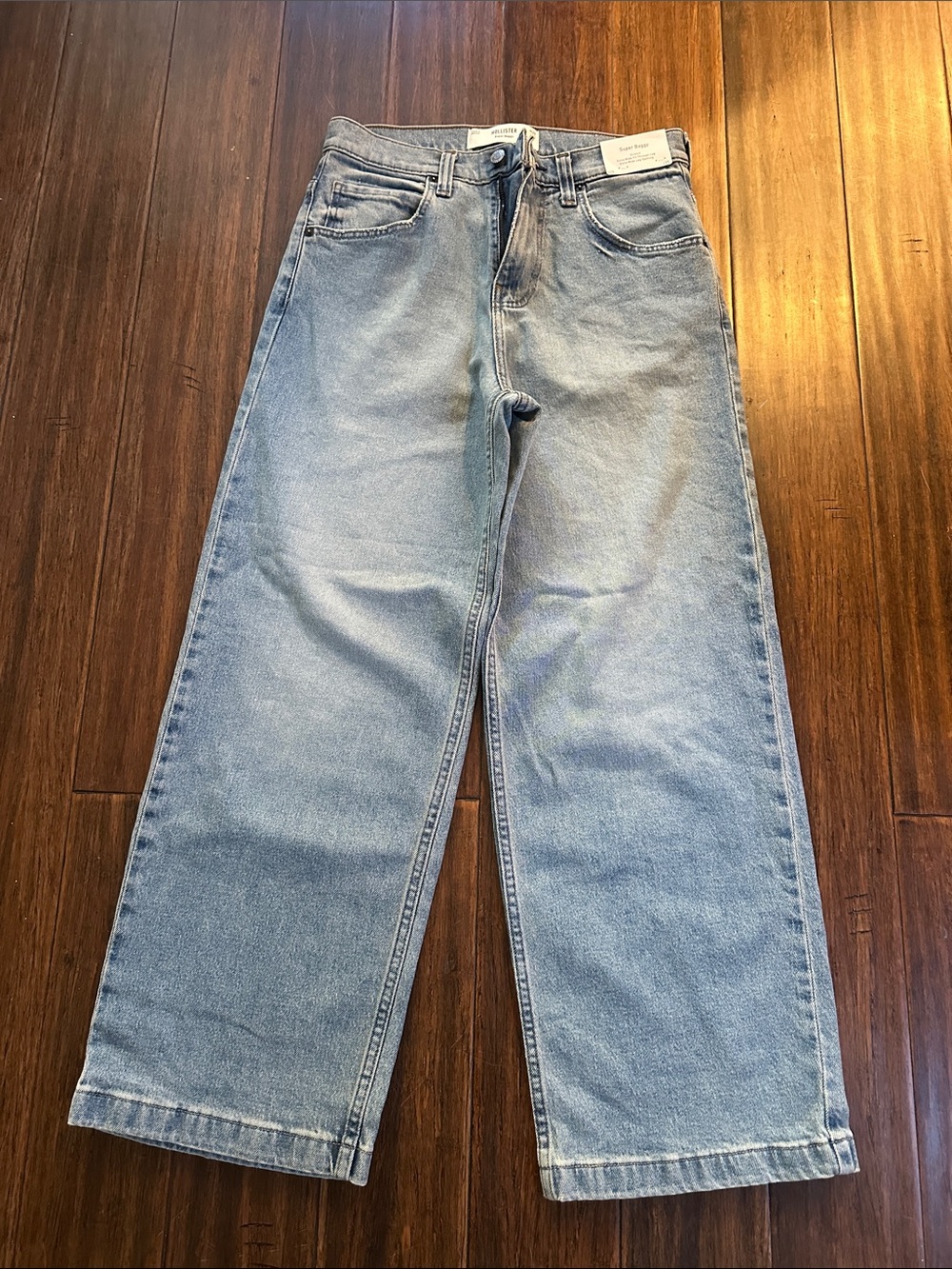 Hollister Light Wash Super Baggy Jeans